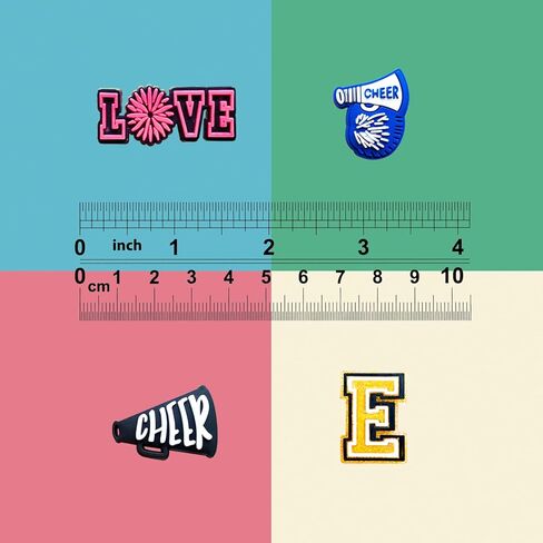 Cheerleader Rainbows Black Girls Butterfly Shoe Charms Fit for Croc Clog Sandals Decoration, Insects Transportation Food Make-up Shoe Charms for Party Favor in Kuwait