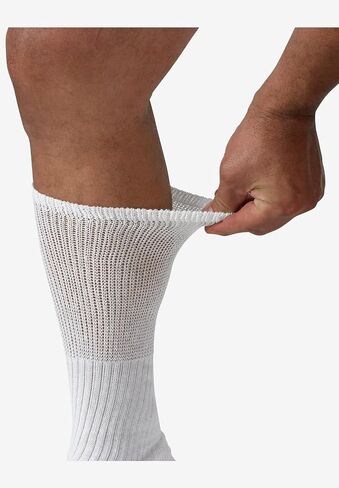 KingSize Men's Big & Tall Diabetic Over-the-Calf Extra Wide Socks 3-Pack in Saudi Arabia