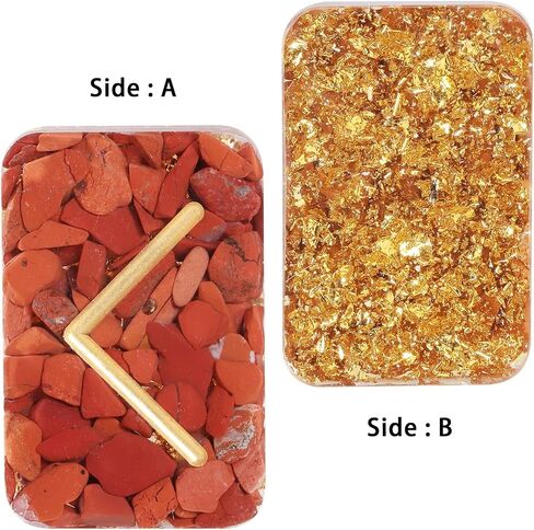 Nupuyai Resin Rectangle Rune Stones Set(25 Pcs), Engraved Lettering Rune Crystal Pocket Stones for Healing/Chakra/Meditation/Wicca, Aquamarine in Saudi Arabia