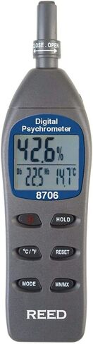 REED Instruments 8706 Digital Psychrometer/Thermo-Hygrometer, (Wet Bulb, Dew Point, Temperature, Humidity) in Kuwait
