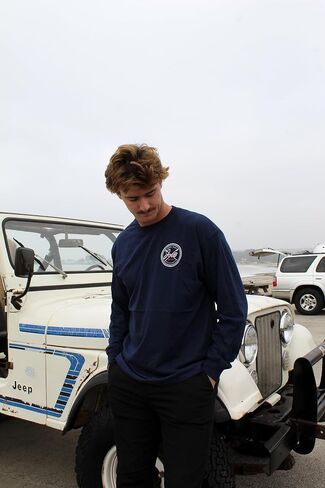 Joe's Surf Shop Men's Graphic Long Sleeve Cotton Tees in Regular Big & Tall in Saudi Arabia