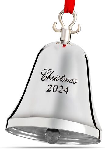 KLIKEL 11th Silver Christmas Bell Ornament 2024 - Real Bell for Christmas Tree - طبعة محفورة in Saudi Arabia