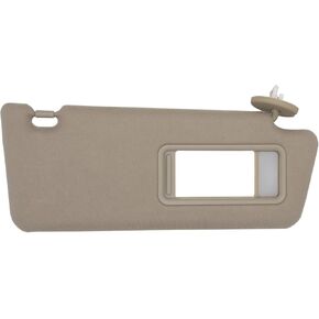Driver Side Sun Visor Compatible with Toyota Tacoma 2005-2015 Sun Shade with Light Replacement 7432004210B0 Color Gray