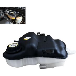 603-217 Front Engine Coolant Reservoir Tank Replacement with Cap, Compatible with 2003 - 2007 Ford Excursion 6.0L | F-250 F-350 F-450 F-550 Super Duty 5.4L 6.0L 6.8L, Replaces 3C3Z8A080AE 6C3Z8A080B