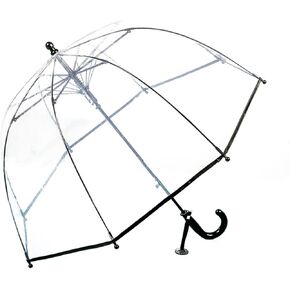 ThreeH Kids Clear Bubble Umbrella for Boys and Girls Auto Opened with Easy Grip Handle and Identify Tag