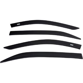 Husky Liners Low Profile Ventvisors/Rain Guards | Fits 2015-2025 Ford F-150 (17-24 Raptor, 22-24 Lightning), F-250 SD, F-350 SD, F-450 SD, Crew Cab, 4 pc. | Smoke - 2854044