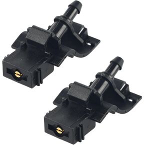 2pcs Windshield Washer Nozzles, Plastic Adjustable Windscreen Wiper Nozzle Replacements Compatible with Tundra 2006-2023, Prius 2010-2015, Sequoia 2008-2020, Replaces 8538112300