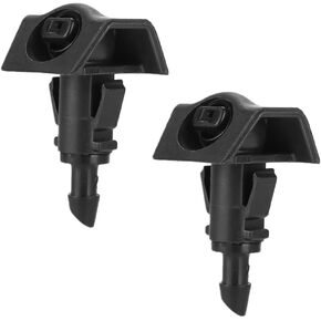 Front Windshield Washer Nozzles Wiper Spray Nozzle - Compatible for Nissan Versa 2009-2012 - Replace Part 28931-ZW80A, 28931-EL00B - Set of 2