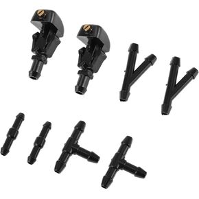 No.289317S000 Windshield Washer Nozzle for Nissan Armada 2005-2015 Black Front Windshield Spray Nozzles Wiper Spray Washer Jet Plastic 1 Set Benefit
