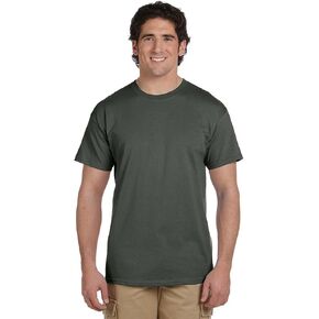 Gildan Mens Ultra Cotton 100% Cotton T-Shirt, 5XL, Safety Pink in Saudi Arabia