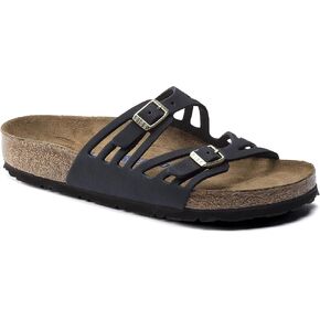 Birkenstock Granada Soft Footbed Midnight Nubuck 38 R EU, 7-7.5 Women5-5.5 Men