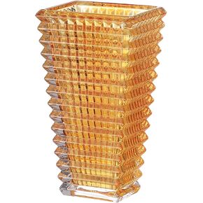MCMCNCUIU Crystal Vase, Large Crystal Vase for Flowers, Clear Glass Vase, Large Flower Vase, Modern Vase for Living Room, Bedroom, Kitchen, Dining Table, Mantle, Wedding, 11 Inches