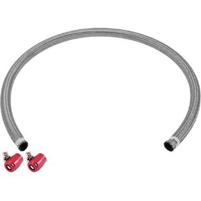 AN-10 Fuel Line Kit 4ft Vacuum Hose Automotive Fuel Hose with Clamps 1 Set