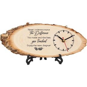 Retirement Gifts for Men Woman Wooden Clock Personalized Retirement Gifts, Happy Retirement Party Decoration, Unique Gifts for Retirement Men