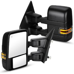 Pair Towing Mirrors Rear View Mirrors fit for 2004 2005 2006 2007 2008 2009 2010 2011 2012 2013 2014 Ford F-150 F150 Power Control Heated Side Mirror with Signal Light