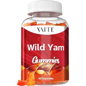 Wild Yam Root Gummies 1000mg – Dioscorea Villosa Herbal Supplement for Women – Menopause & Hormonal Balance Support – Supports Womens Wellness – Non-GMO, Gluten-Free, Vegan – 60 Chewables