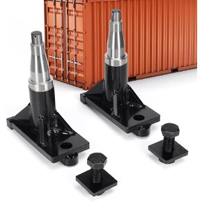 2 Pack Shipping Container Axles, Bolt-on Shipping Container Wheels Spindles Kit Fit for 5-Lug 6-Lug 8-Lug Trailer Transport Wheel, for Moving 20ft/40ft Shipping Container