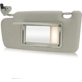 Gray Driver Left Side Sun Visor Replacement Compatible with 2005 2006 2007 2008 2009 Subaru Outback, 2005-2009 Subaru Legacy Replace 92011AG55AOR