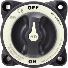Interruptor 600A Blue Sea Battery Switch,Battery Selector Switch Battery Power Itor S Marine Master Battery Switch 600A 32V Single Circuit On Off Power Kill Switch for Marine Boat RV