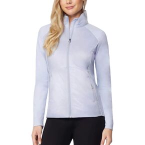 32 Degrees Cool Womens Lightweight Mixed Media Jacket Rose Water XX-Large (Xenon Blue, XX-Large)