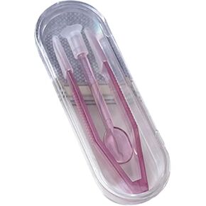 Purple Contact Lens Insertion and Removal Tool Set Practical Equipment Supplies for Students Office Workers House Contact Lens Wearing Tool Kit Contact Lens Care