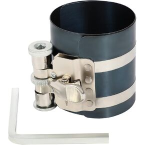 ECCPP 3 Piston Ring Compressor, Adjustable Ratchet Piston Installer Disassembly Tool Compressing Range 2 to 6.9 Engine