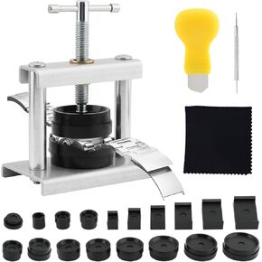 مجموعة أدوات Watch Watch ، شاهد ، اضغط على Set Back Case بالقرب من 18 قالبًا ، شاهد Ratch Replacement Watch Opener ، مناسبة لمجموعات إصلاح الساعات مع الأوجه الدائرية من 16 إلى 50 مم