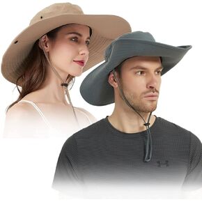 Floppy Wide Brim Bucket Hat for Mens, Packable Wide Brim Sun Protection Hat for Hiking/Fishing