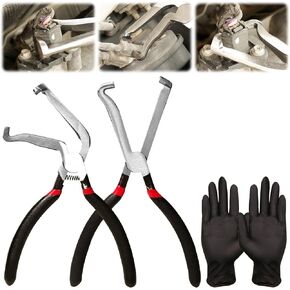 2PCS Electrical Disconnect Pliers, 8inch Automotive Tools Electrical Connector Pliers, Automotive Hose Disconnect Tools