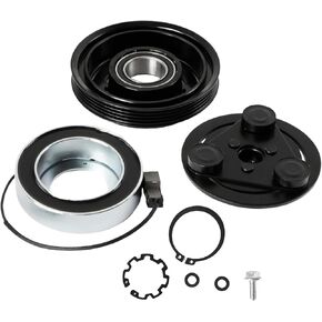 AC Compressor Clutch Kit Fit for 2002-2007 Impreza 2.5L & 2002-2005 Impreza 2.0L, for 2005-2006 9-2X 2.5L & 2005 9-2X 2.0L, Clutch Assembly Repair Kit Replace for 73111FE040 3B461-45010
