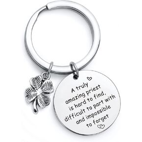 NOTHERS RSZOTW Preacher Jewelry Religious Keychain Priest Appreciation Keychain Religious Thank You Gift