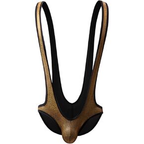Evankin Men's Underwear Sexy and Fun Jumpsuit Brief Underpants Shoulder Strap Pants Bodysuit Shapewear