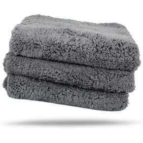 Maxshine Grey 600GSM 16"x16" Edgeless Microfiber Towel-3pcs/pack