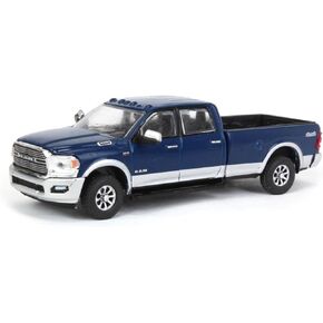 Truck 1/64 2022 Ram Laramie 4x4 ، Patriot Blue & Silver ، All-Terrain Series 14 ، 35250-F
