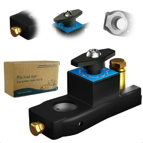 Battery Disconnect Switch, Car Power Main Switch, Heavy Duty Battery Shut Off Kill Power Cutter, Quick Disconnect Battery Button, High Current Master Electricity Cut Isolator for Cars RVs & Boats