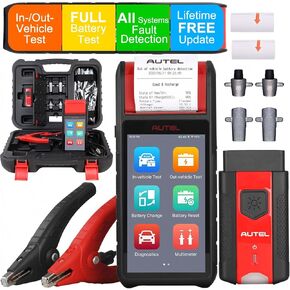 Autel Car Battery Tester 6V 12V Maxibas BT608 (تحديث مجاني) ، توصيل التكييف ، إعادة تعيين الأجهزة الكهربائية ، Autovin ، اختبار نظام الشحن ، Advanced BT506 BT506