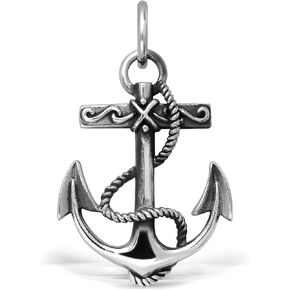 WithLoveSilver 925 Sterling Silver Charm Mariner Anchor Pendant