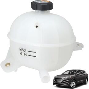 25431D3600 Engine Coolant Overflow Reservoir Bottle/Tank with Cap Fit for Hyundai Tucson 1.6L 1956CC / 2.0L 1999CC 2016-2021 Replace # 25431-D3600 HY3014120
