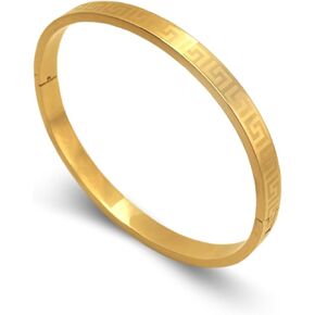 Gold Luxurious Bracelet for Women Classic Love Cuff Bangle Jewelry Valentine's Day Birthday Wedding Elegant Gift for Mother Sister Girlfriend Daughter