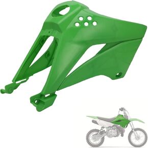 Dirt Bike Fuel Tank Cover for KLX110 Gas Tank Cover Plastic for KLX 110/KLX 110L 2010-2024 Green