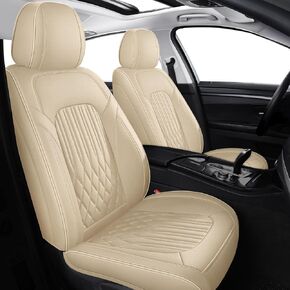 EifBrisa Car Seat Covers Full Set,Premium Faux Leather Seat Covers for Cars SUV,Super Breathable,Storage Bags,Full Wrapping Edge,Universal Seat Covers Fit for Most Sedans (Black Full)