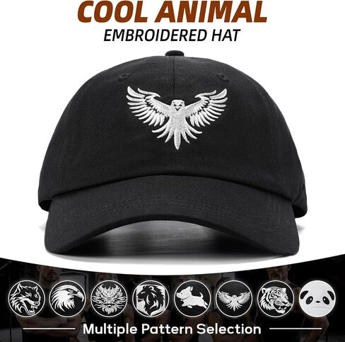 Fashion Animal Baseball Cap Unstructured Soft Cotton Adjustable Dad Hat for Men Women in Saudi Arabia
