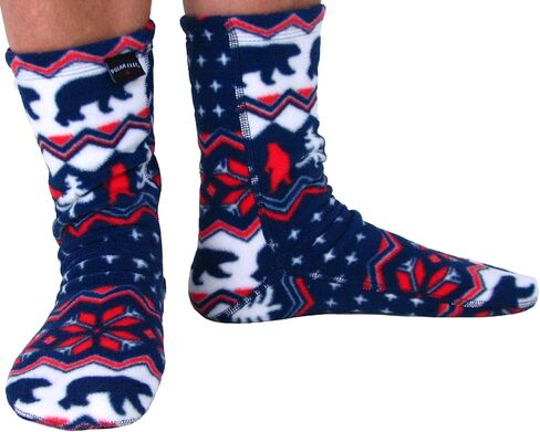 Polar Feet Adults' Fleece Socks (XXL (M 14-15), Black) in Kuwait
