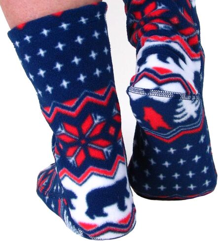 Polar Feet Adults' Fleece Socks (XXL (M 14-15), Black) in Kuwait