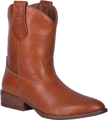 Dingo Mens Lefty Round Toe Boots Mid Calf - Red in Saudi Arabia