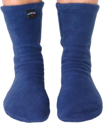 Polar Feet Adults' Fleece Socks (XXL (M 14-15), Black) in Kuwait