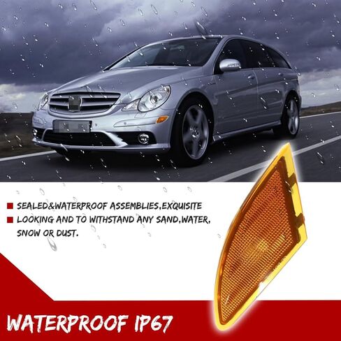 Amber Lens Arban Mornd Marker Assembly Light Light Light For 2006-2010 Mercedes Benz R-Class W251 R320 R500 R63 AMG in Kuwait