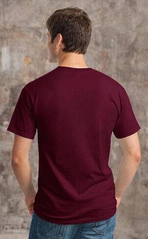 Gildan Mens Ultra Cotton 100% Cotton T-Shirt, 5XL, Safety Pink in Saudi Arabia