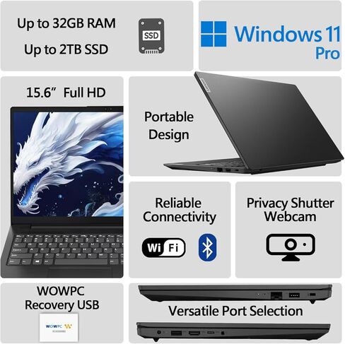 Lenovo 11.6 inch Touchscreen Laptop, Intel Quad-core Processor, Intel HD Graphics, 11.6" HD Touchscreen LED Display, 4GB RAM, HDMI, Bluetooth, Wi-Fi, Windows 10 Home in S Mode (512GB SSD Storage) in Kuwait