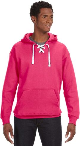 J. America Adult Sport Lace Hooded Sweatshirt in Kuwait